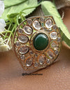 Premium Kundan Adjustable Finger Ring DGRG-1