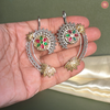 Meenakshi Floral Hoop Ear Cuffs DEVER-45