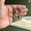 Chandrika Mint Green Drop Earrings DEVER-31