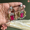 Rajsi Lion Ruby Statement Earrings  DEVER-40