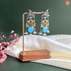 Gulnaar Blue Lotus Earrings DEVER-33
