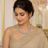 Premium Kundan Geometrical One Liner Necklace Set DGNK-72