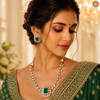Premium Kundan Leaf Shape Necklace Set DGNK-117