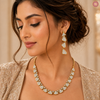 Premium Kundan One Liner Necklace Set DGNK-58