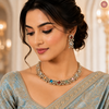 Polki Style Premium Kundan Necklace Set DGNK-59
