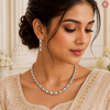 Premium Kundan One Liner Necklace Set DGNK-111