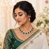 Emerald Glow Kundan Necklace Set DGNK-128