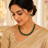 Premium Kundan One Liner Necklace Set DGNK-38