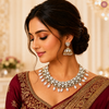 Pearl Drop Premium Kundan Necklace Set DGNK-130
