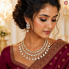 Refined Sparkle, Statement Luxury Necklace Set DGNK-174