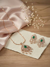 Emerald Grace Premium Kundan Pendant Set DGCP-43