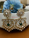 Premium Kundan Floral Chandbali Earing DGER-39