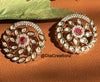 The Elegance That Never Fades - Premium Kundan Round Stud Earing DGER-60
