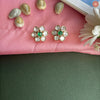 Grace in Every Sparkle — These Floral Kundan Studs are Pure Elegance.DGER-65