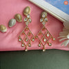 Where Modern Design Meets Royal Elegance - Premium Kundan Hanging Earings DGER-78