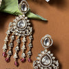 Radiate Royalty With Every Shimmer - Premium Kundan Hanging Earings DGER-79