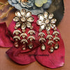 Tradition Blooms with Luxury - Premium Kundan Earings DGER-82