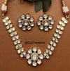 Premium Kundan Floral Necklace Set DGNK-116