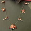 Invisible Necklace with Enamek Lotus Motifs – Minimal Elegance DGNK-168