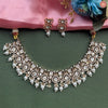 Noir Rose Kundan Statement Necklace Set - DGNK-179