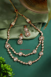 Timeless Premium Kundan Double Layer Necklace Set DGNK-49