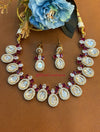 Polki-Style Premium Kundan Necklace Set DGNK-57