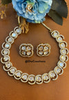 Premium Kundan Delicate Look Choker Necklace Set DGNK-61