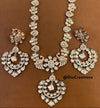 Mid Length Premium Kundan Peacock Motif Necklace Set DGNK-68