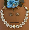 Premium Kundan Geometrical One Liner Necklace Set DGNK-72