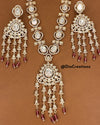 Regal Polki Kundan Long Necklace Set DGNK-84