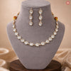 Solitaire Premium Kundan Necklace & Earrings Set - DGNK-145