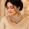 Emerald Royale Bridal Kundan Necklace Set DGNK-140