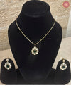 Emerald Bloom Kundan Pendant Chain Set DGCP-35