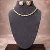 Elysian Bloom Premium Kundan Necklace & Stud Earrings Set - DGNK-146