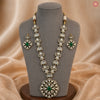 Mid Length Premium Kundan Floral Necklace Set DGNK-64