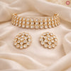 Crystal Bloom Premium Kundan Choker Set- DGNK-144