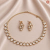 Diya Motif CZ Necklace Set - DGNK-152