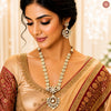 Mid Length Premium Kundan Peacock Motif Necklace Set DGNK-68