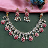Ruby Royale Premium Kundan Necklace Set DGNK-127