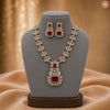Royal Ruby Polki Necklace Set DGNK-131