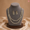 Premium Kundan Two Layer Tulip Shape Necklace Set DGNK-66