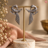 Vintage Swan Serenade Oxidised Earrings DEVER-2